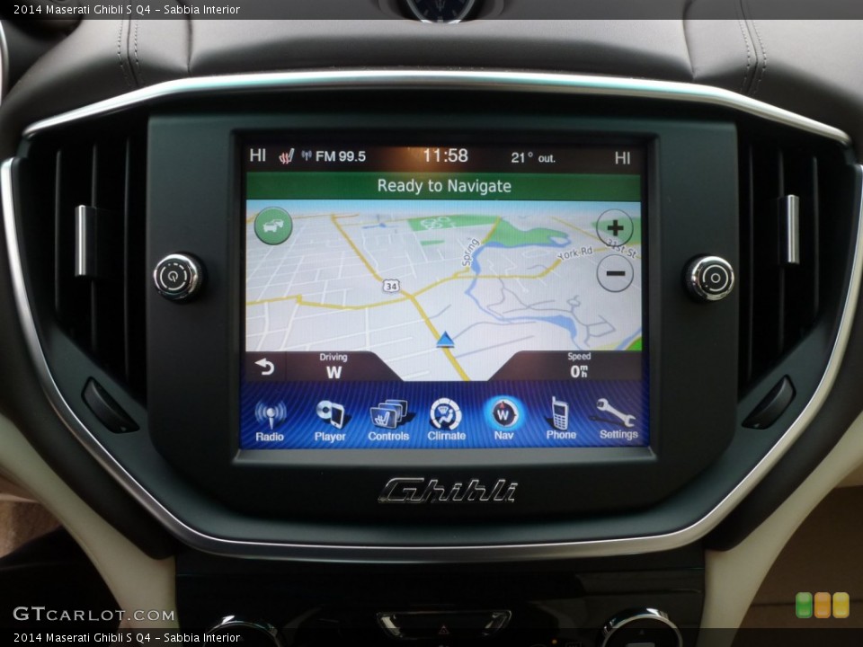 Sabbia Interior Navigation for the 2014 Maserati Ghibli S Q4 #90326145