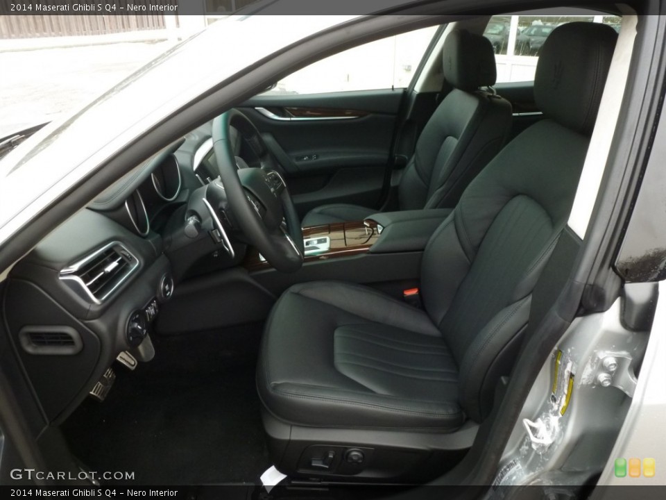 Nero Interior Front Seat for the 2014 Maserati Ghibli S Q4 #90327087