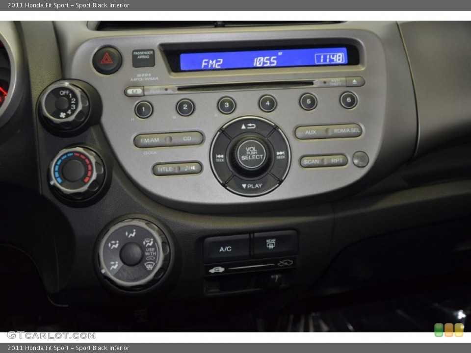 Sport Black Interior Controls for the 2011 Honda Fit Sport #90327361