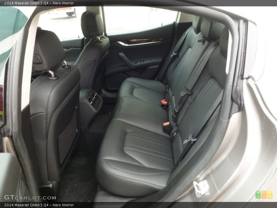 Nero Interior Rear Seat for the 2014 Maserati Ghibli S Q4 #90327509