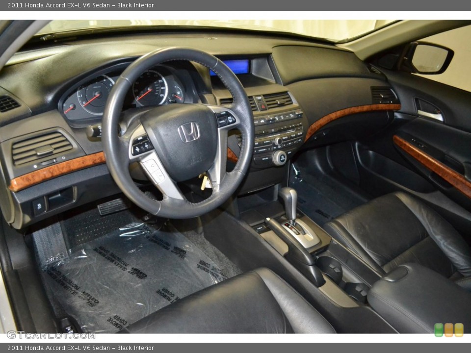 Black Interior Prime Interior for the 2011 Honda Accord EX-L V6 Sedan #90328716
