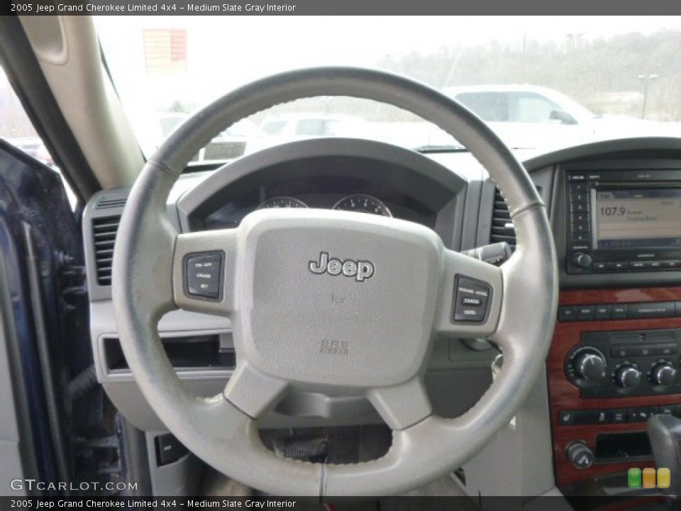 Medium Slate Gray Interior Steering Wheel for the 2005 Jeep Grand Cherokee Limited 4x4 #90331368