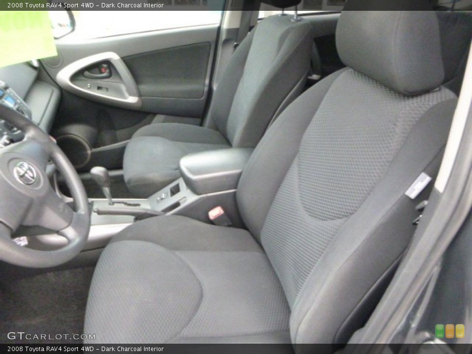 Dark Charcoal Interior Front Seat for the 2008 Toyota RAV4 Sport 4WD #90332475