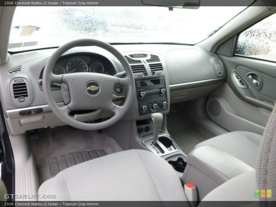 Titanium Gray Interior Prime Interior for the 2006 Chevrolet Malibu LS Sedan #90333135