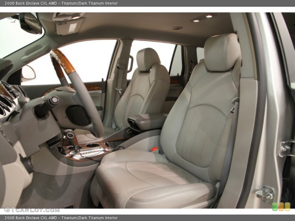 Titanium/Dark Titanium Interior Front Seat for the 2008 Buick Enclave CXL AWD #90333609