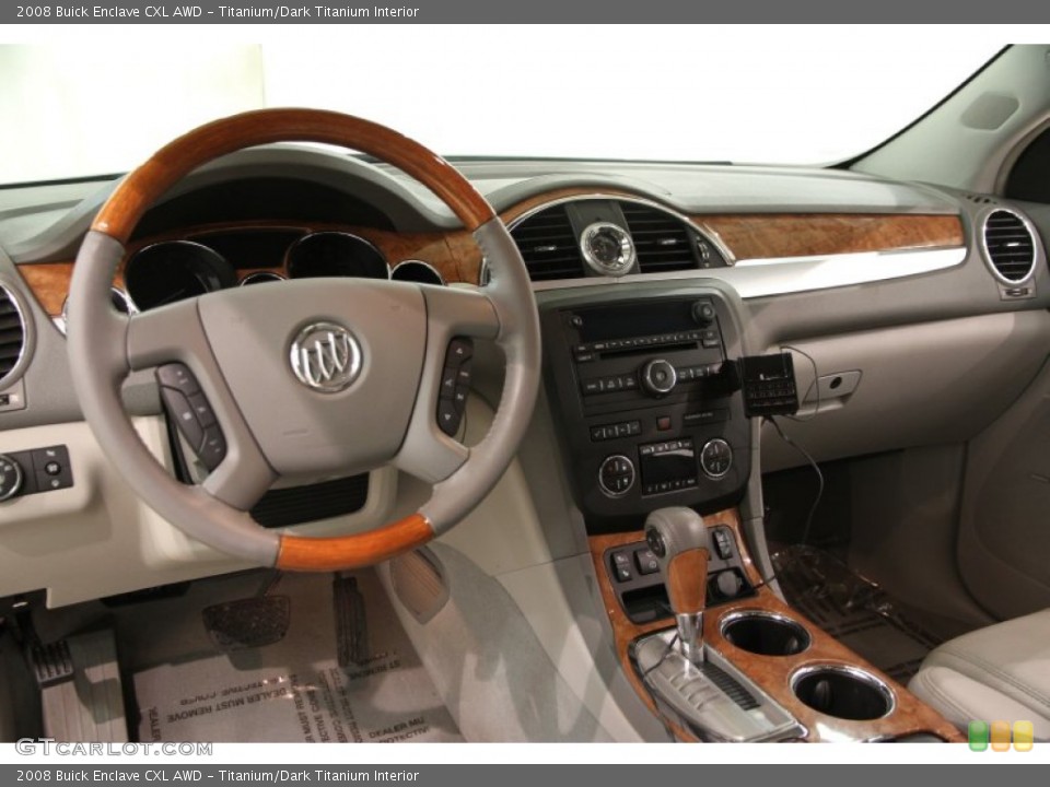 Titanium/Dark Titanium Interior Dashboard for the 2008 Buick Enclave CXL AWD #90333615