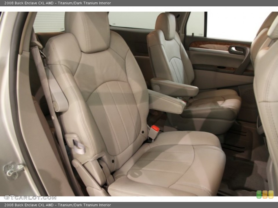 Titanium/Dark Titanium Interior Rear Seat for the 2008 Buick Enclave CXL AWD #90333678