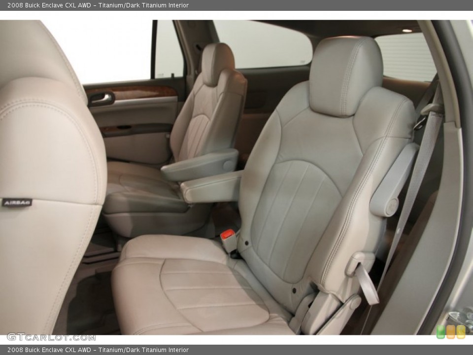 Titanium/Dark Titanium Interior Rear Seat for the 2008 Buick Enclave CXL AWD #90333684