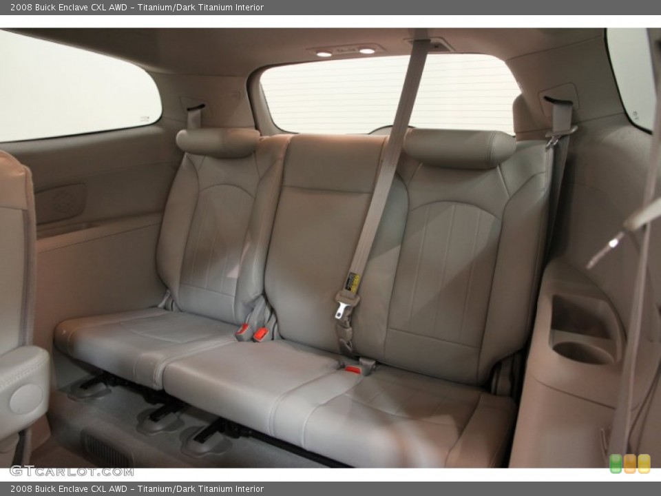 Titanium/Dark Titanium Interior Rear Seat for the 2008 Buick Enclave CXL AWD #90333693