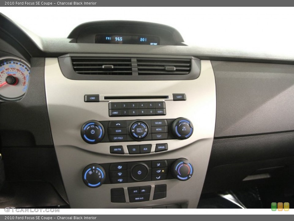Charcoal Black Interior Controls for the 2010 Ford Focus SE Coupe #90334392