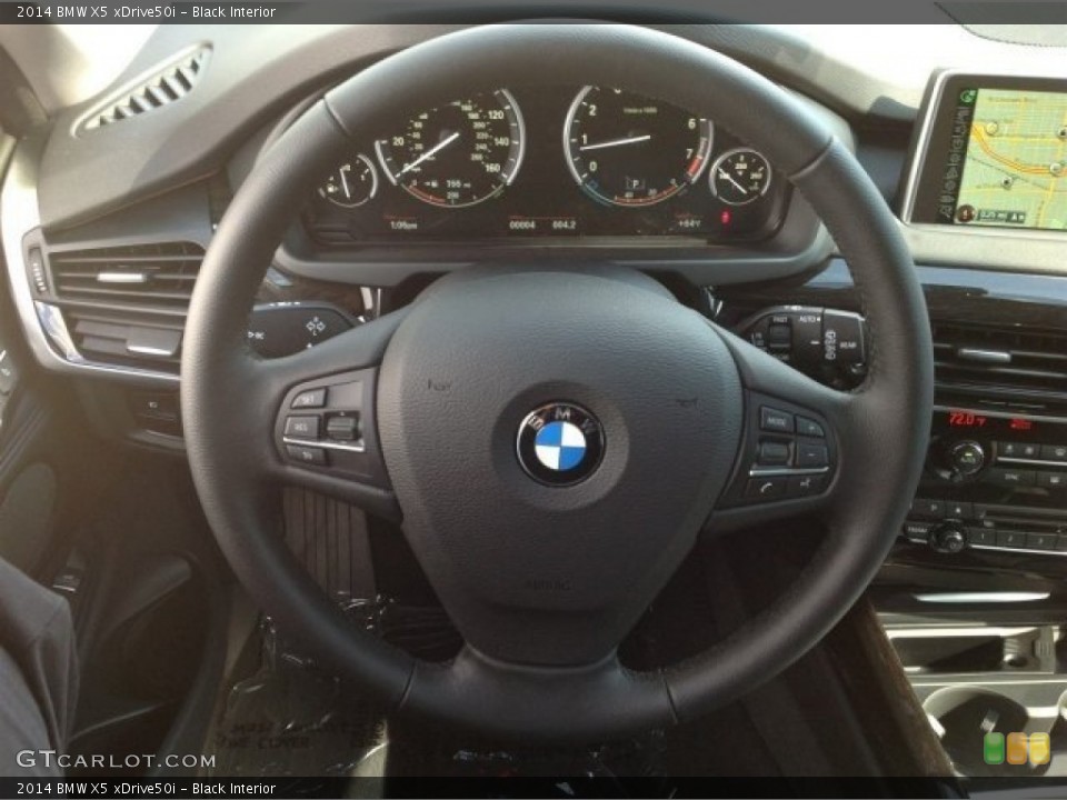 Black Interior Steering Wheel for the 2014 BMW X5 xDrive50i #90334749