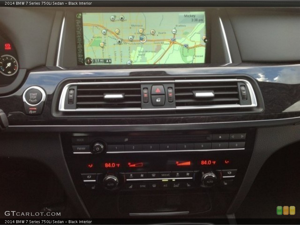 Black Interior Navigation for the 2014 BMW 7 Series 750Li Sedan #90334773