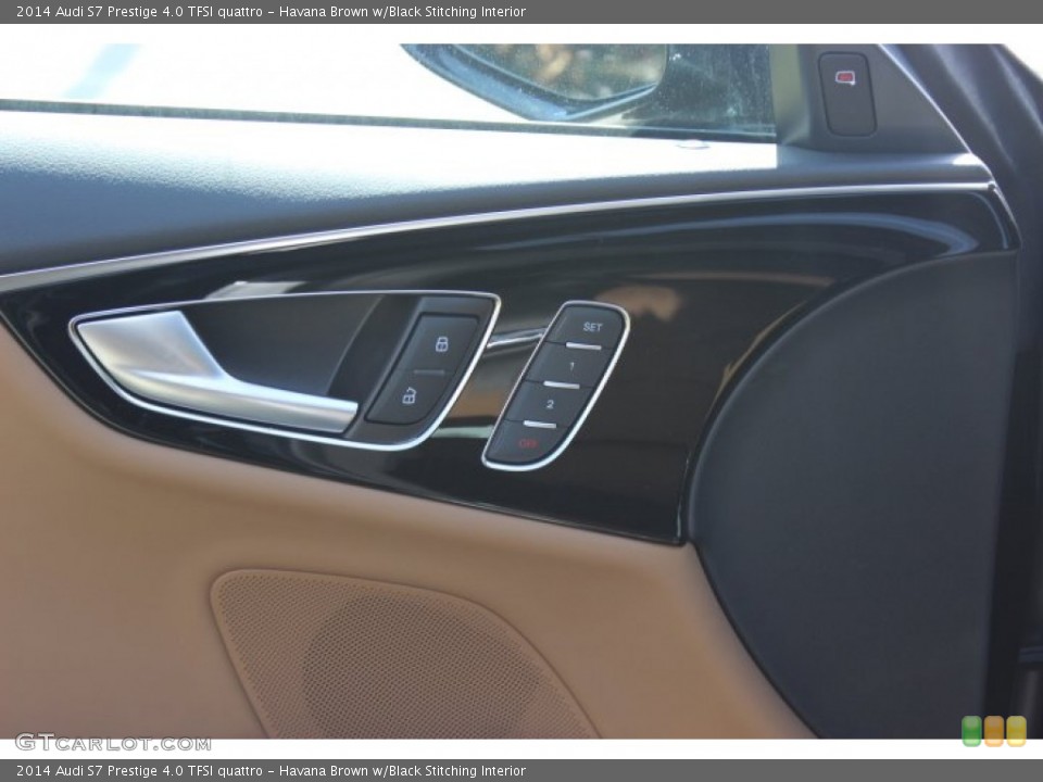 Havana Brown w/Black Stitching Interior Controls for the 2014 Audi S7 Prestige 4.0 TFSI quattro #90338285