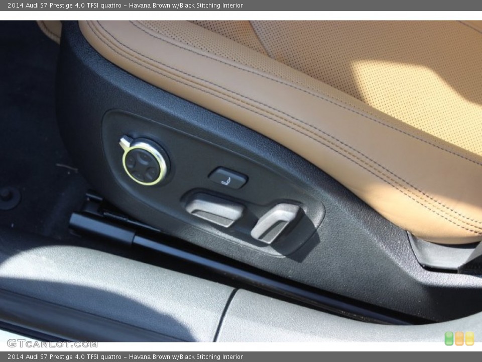 Havana Brown w/Black Stitching Interior Controls for the 2014 Audi S7 Prestige 4.0 TFSI quattro #90338369
