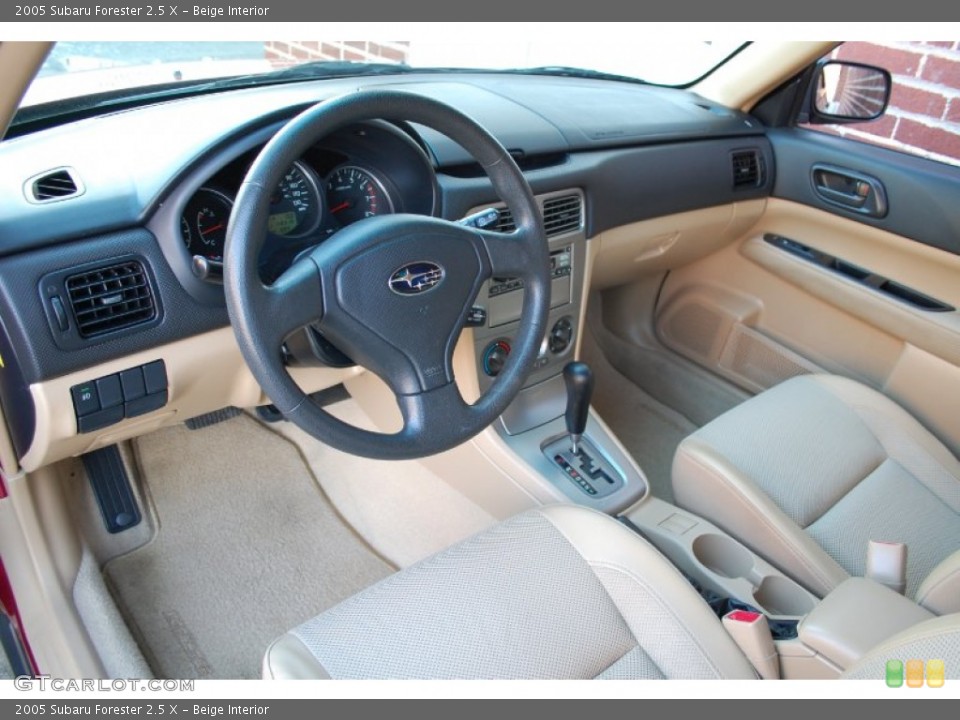 Beige Interior Prime Interior for the 2005 Subaru Forester 2.5 X #90341216