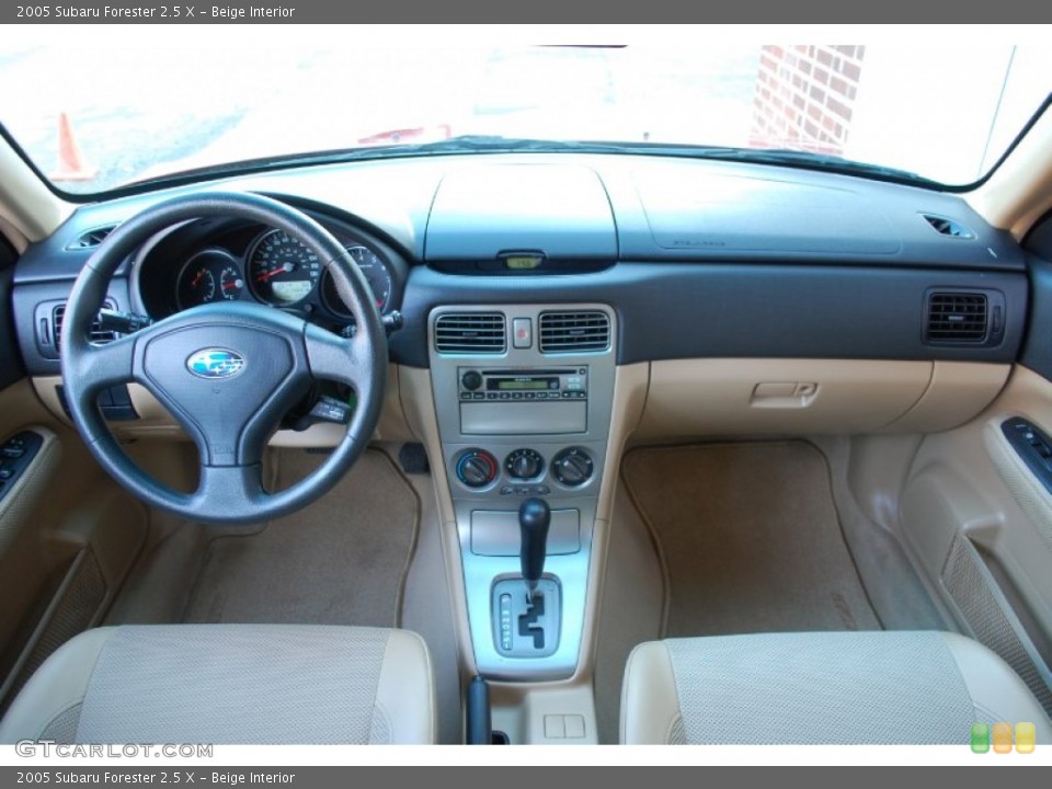Beige Interior Dashboard for the 2005 Subaru Forester 2.5 X #90341546