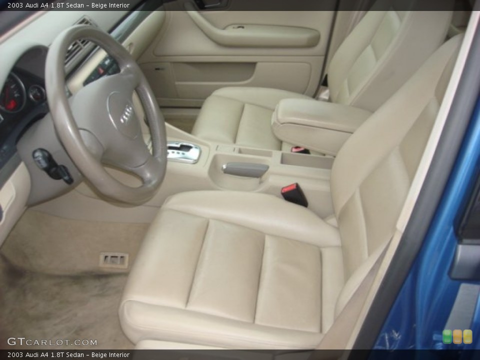 Beige Interior Front Seat for the 2003 Audi A4 1.8T Sedan #90342068
