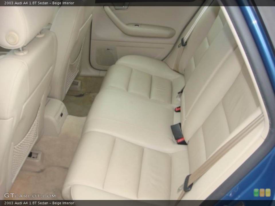 Beige Interior Rear Seat for the 2003 Audi A4 1.8T Sedan #90342089