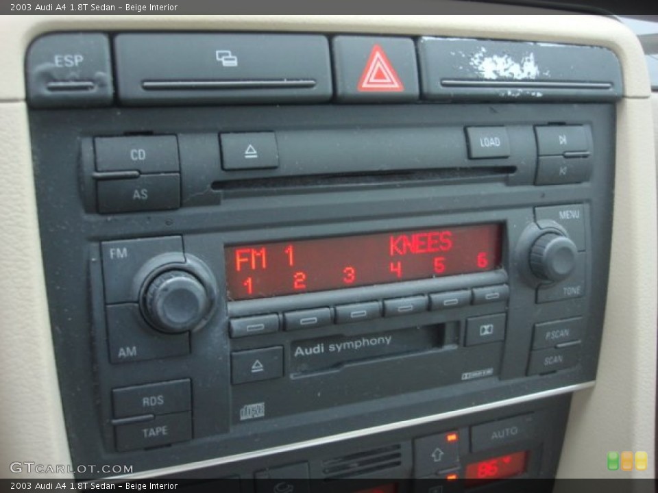 Beige Interior Controls for the 2003 Audi A4 1.8T Sedan #90342266