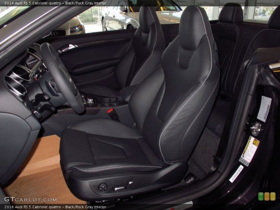 Black/Rock Gray Interior Front Seat for the 2014 Audi RS 5 Cabriolet quattro #90342482