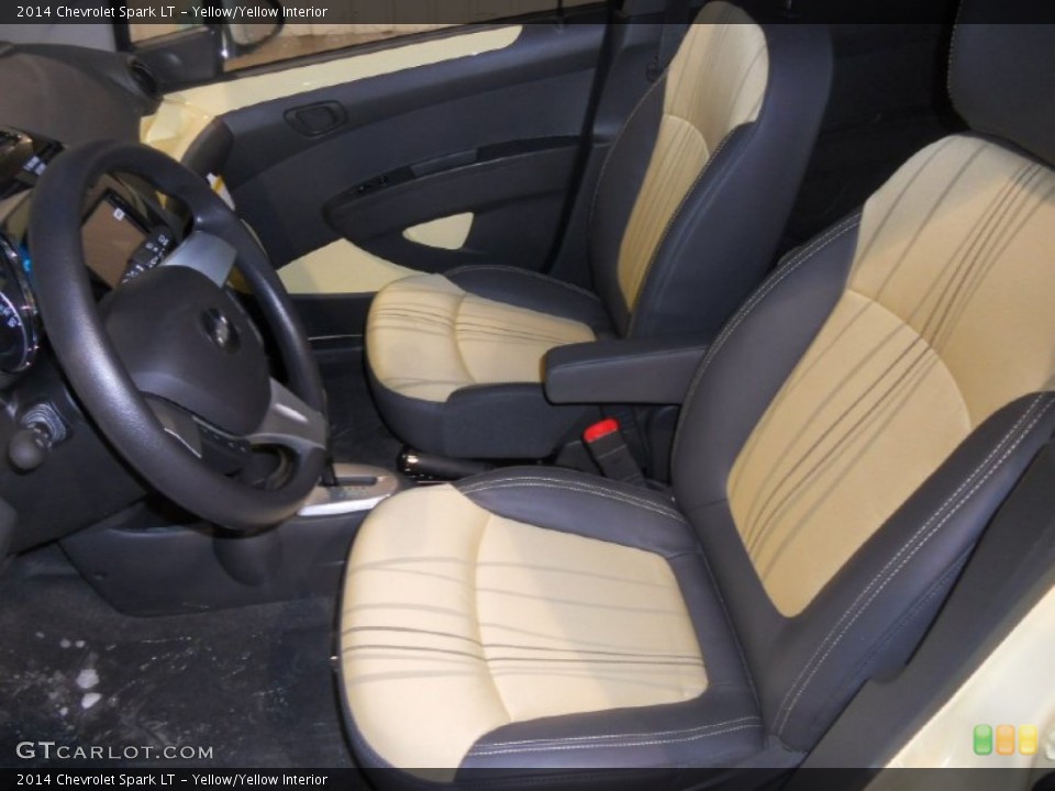Yellow/Yellow Interior Front Seat for the 2014 Chevrolet Spark LT #90343766
