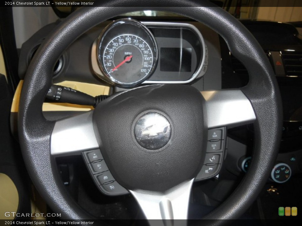 Yellow/Yellow Interior Steering Wheel for the 2014 Chevrolet Spark LT #90343793