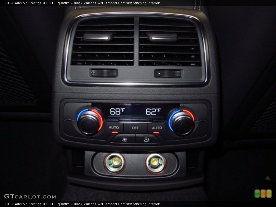 Black Valcona w/Diamond Contrast Stitching Interior Controls for the 2014 Audi S7 Prestige 4.0 TFSI quattro #90343838