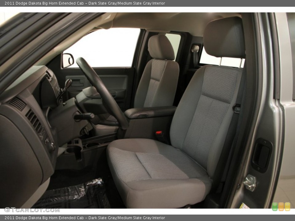 Dark Slate Gray/Medium Slate Gray Interior Front Seat for the 2011 Dodge Dakota Big Horn Extended Cab #90343850