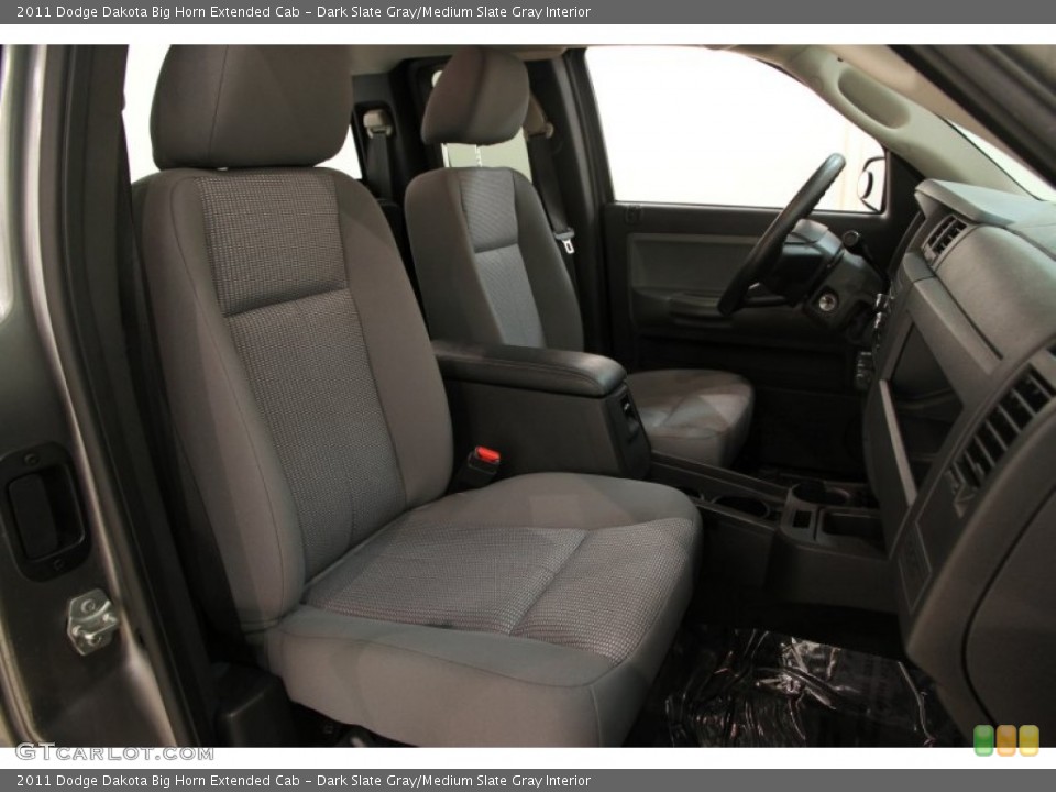 Dark Slate Gray/Medium Slate Gray Interior Front Seat for the 2011 Dodge Dakota Big Horn Extended Cab #90343982