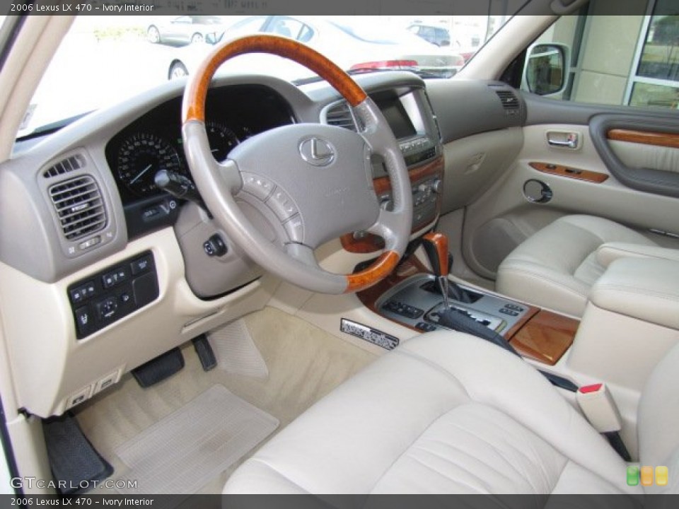 Ivory 2006 Lexus LX Interiors