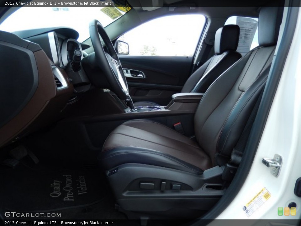 Brownstone/Jet Black Interior Front Seat for the 2013 Chevrolet Equinox LTZ #90346119