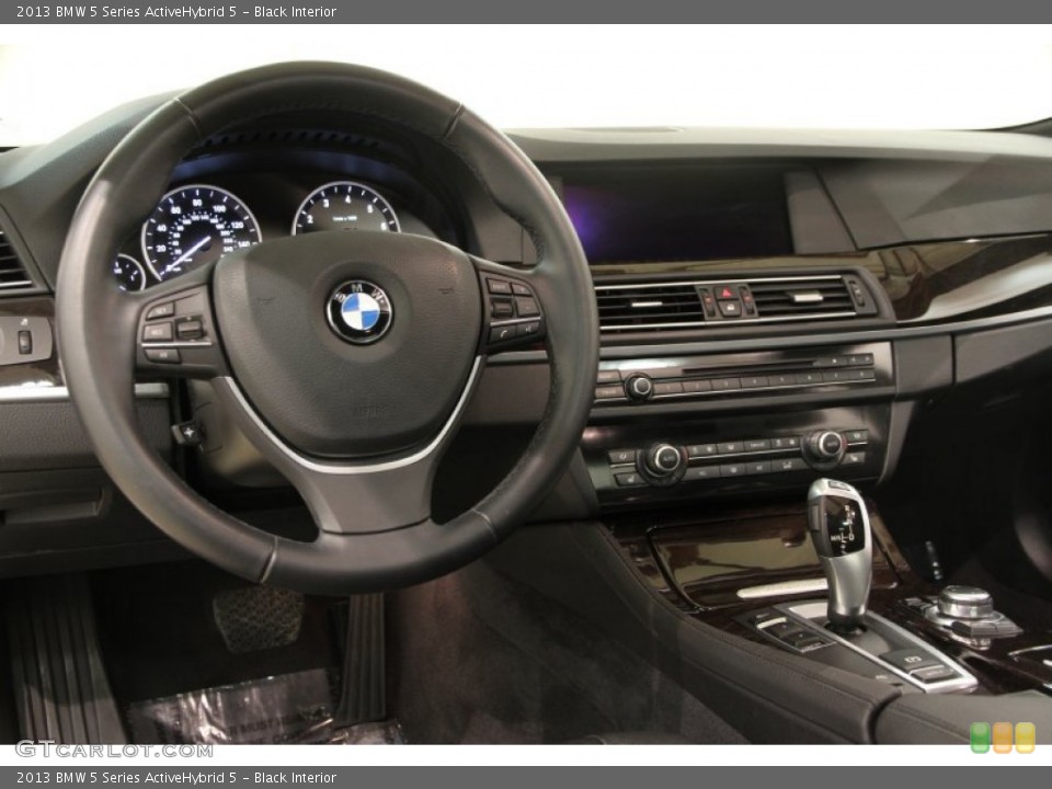 Black Interior Dashboard for the 2013 BMW 5 Series ActiveHybrid 5 #90346764