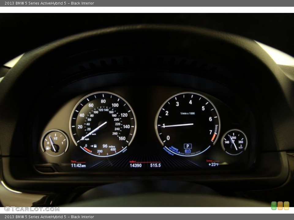 Black Interior Gauges for the 2013 BMW 5 Series ActiveHybrid 5 #90346806