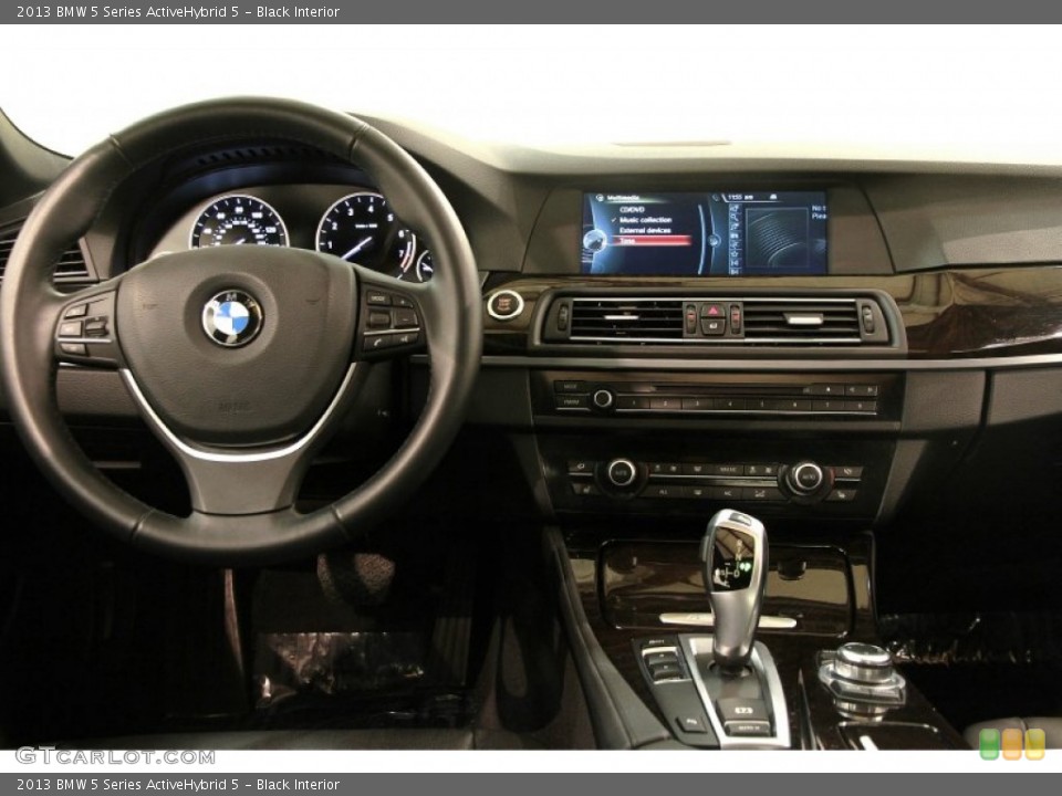 Black Interior Dashboard for the 2013 BMW 5 Series ActiveHybrid 5 #90347535