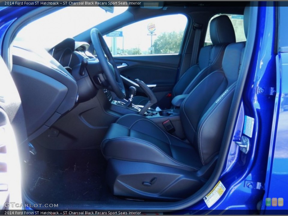 ST Charcoal Black Recaro Sport Seats Interior Front Seat for the 2014 Ford Focus ST Hatchback #90348228
