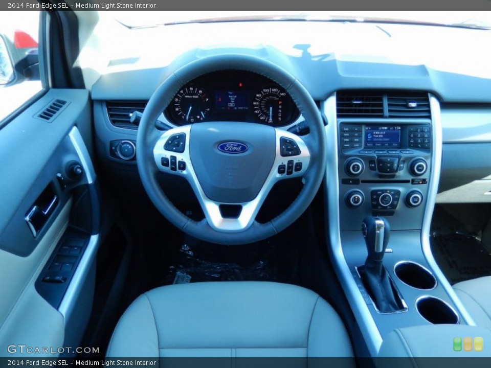 Medium Light Stone Interior Dashboard for the 2014 Ford Edge SEL #90349519