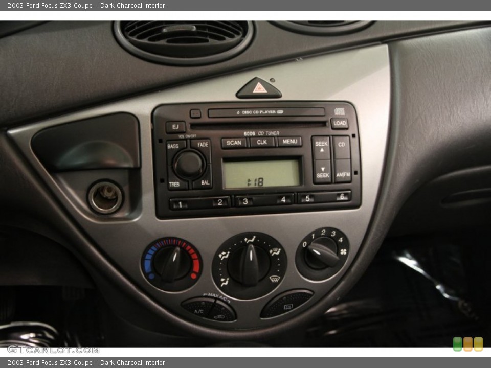 Dark Charcoal Interior Controls for the 2003 Ford Focus ZX3 Coupe #90349863