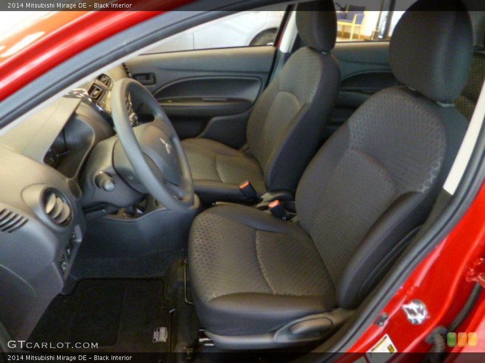 Black Interior Front Seat for the 2014 Mitsubishi Mirage DE #90350463