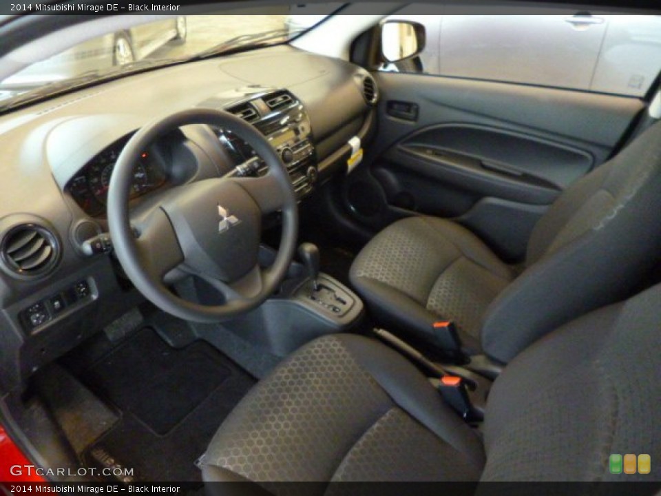 Black 2014 Mitsubishi Mirage Interiors