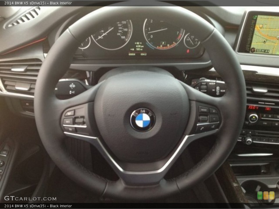 Black Interior Steering Wheel for the 2014 BMW X5 sDrive35i #90350622