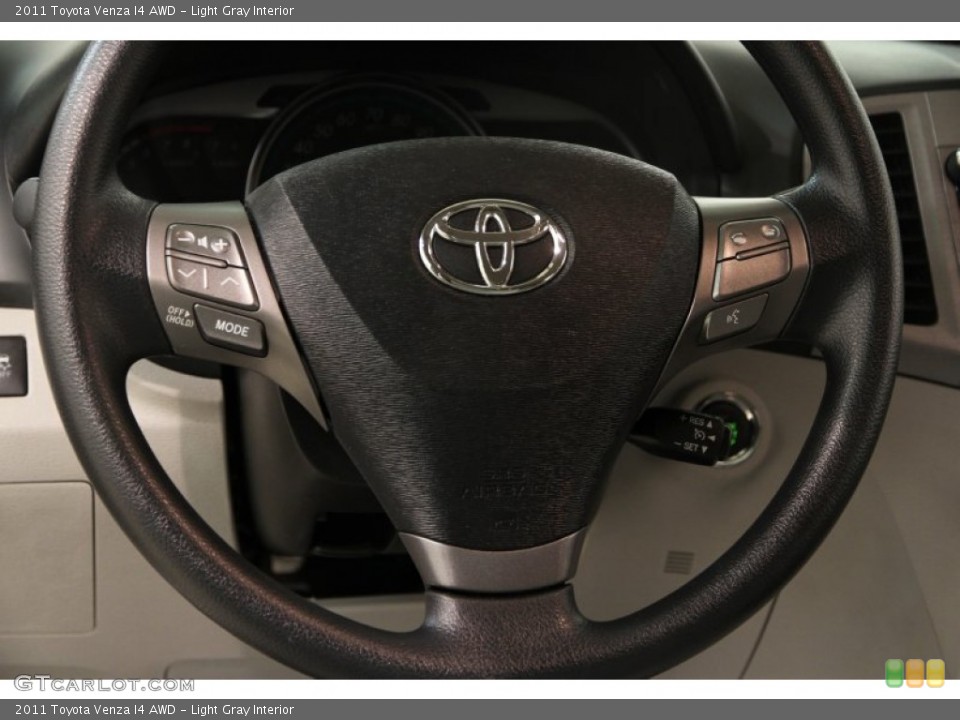 Light Gray Interior Steering Wheel for the 2011 Toyota Venza I4 AWD #90350844