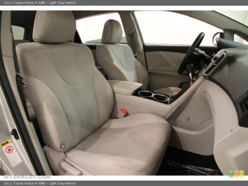 Light Gray Interior Front Seat for the 2011 Toyota Venza I4 AWD #90351030