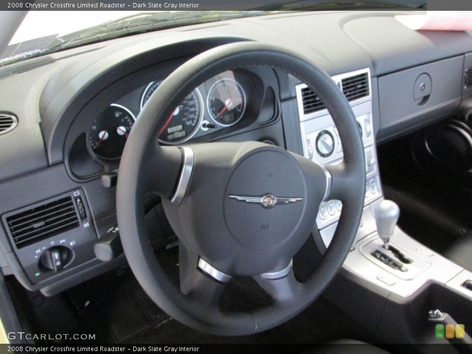 Dark Slate Gray Interior Steering Wheel for the 2008 Chrysler Crossfire Limited Roadster #90351216