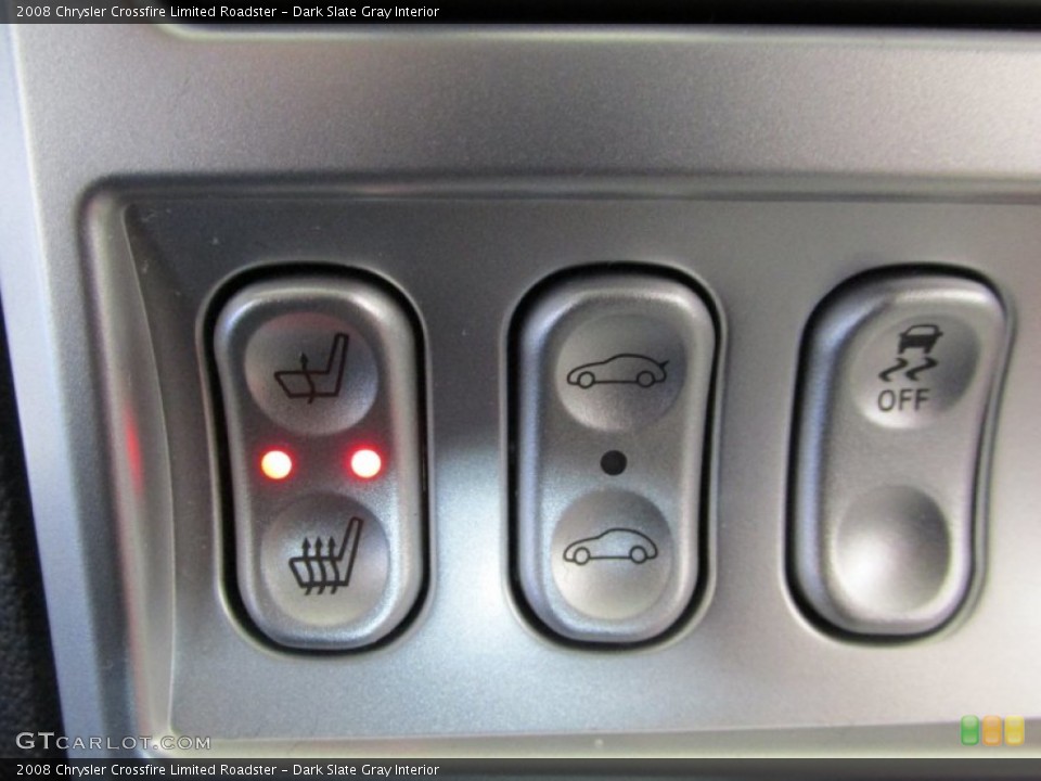 Dark Slate Gray Interior Controls for the 2008 Chrysler Crossfire Limited Roadster #90351297