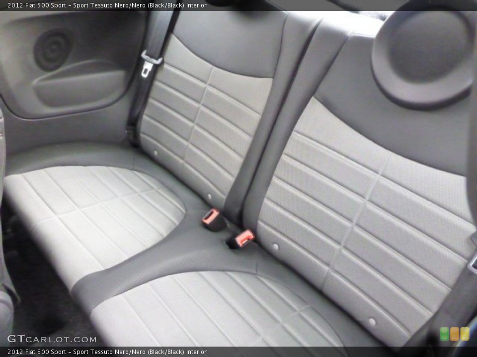 Sport Tessuto Nero/Nero (Black/Black) Interior Rear Seat for the 2012 Fiat 500 Sport #90353592