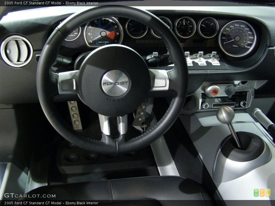 Ebony Black Interior Steering Wheel for the 2005 Ford GT  #90355