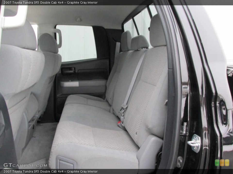 Graphite Gray Interior Rear Seat for the 2007 Toyota Tundra SR5 Double Cab 4x4 #90355542