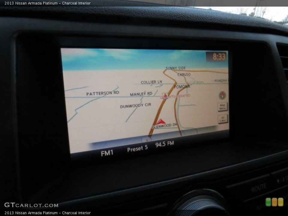 Charcoal Interior Navigation for the 2013 Nissan Armada Platinum #90357775