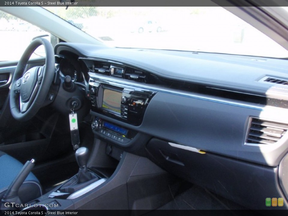 Steel Blue Interior Dashboard for the 2014 Toyota Corolla S #90359224