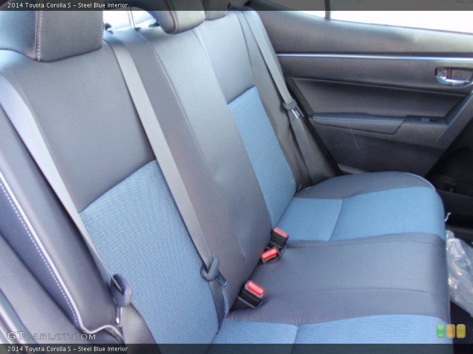 Steel Blue Interior Rear Seat for the 2014 Toyota Corolla S #90359290